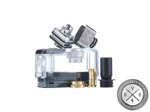 RBA pod components with deck drip tip and airflow pin