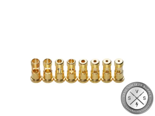 Gold airflow pin set for adjustable RBA draw control