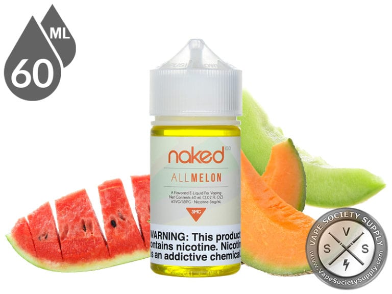 All Melon By Naked 100 E-Liquids - Refreshing Melon Trio in a 60ml Bottle