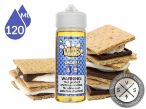 S'mores Vape Juice - Loaded E-Liquid - 120ml Bottle - Marshmallows, Chocolate, Graham Crackers.