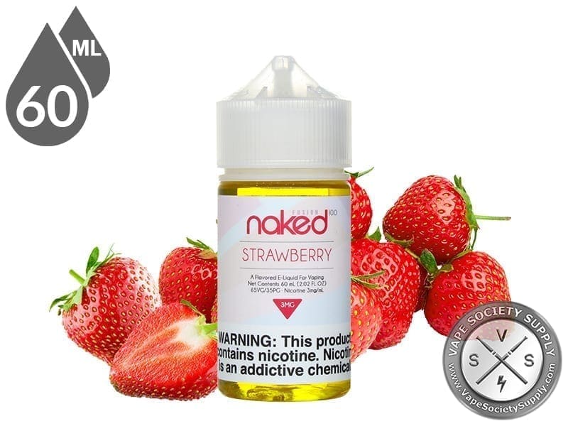 Strawberry By Naked 100 Fusion E Liquids 60ml ⋆ 10 99