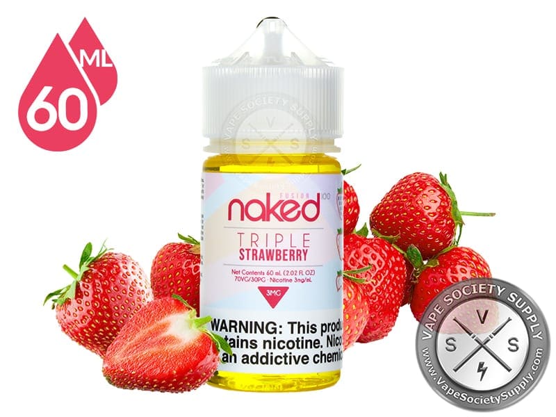 Strawberry By Naked 100 Fusion E-Liquids 60ml ⋆ Vape Juice 