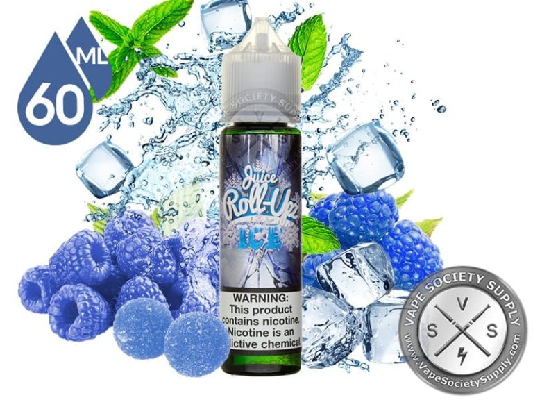 Blue Raspberry Ice by Juice Roll Upz Ice 60ml