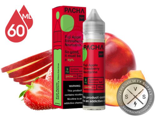 PACHA Fuji Apple Strawberry Nectarine Vape Juice by Charlie's Chalk Dust - Medium-Sized Bottle