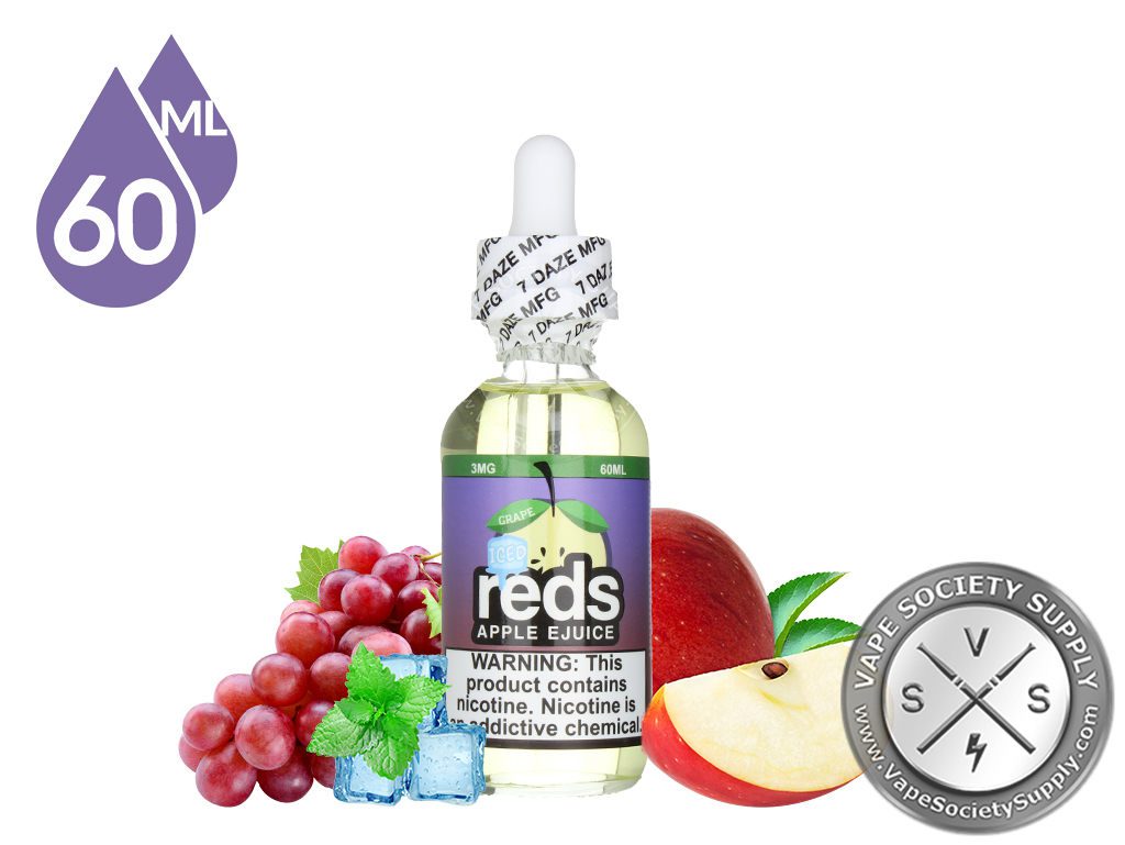 Apple Grape Iced - Red's Apple E-juice By 7 Daze - 100ml 1 Apple Grape ICED - Red's Apple E-Juice By 7 Daze - 100mL Australia F: Menthol Apple Grape Iced - Red's Apple E-juice By 7 Daze - 100ml 1 Apple Grape ICED - Red's Apple E-Juice By 7 Daze - 100mL Australia F: Menthol