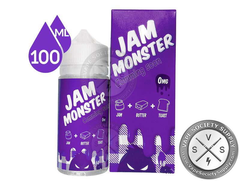 Grape Jam Ejuice by Jam Monster Eliquid 100ml • Vape Society Supply