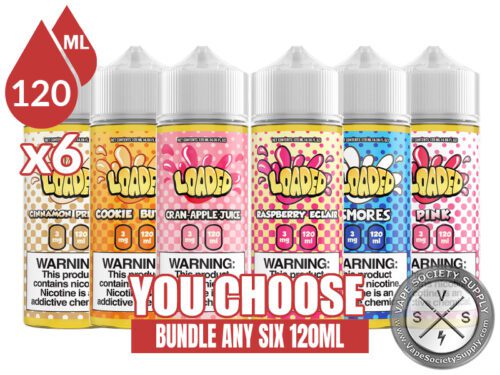 Loaded E-Juice Bundle 6x120ml (720ml)