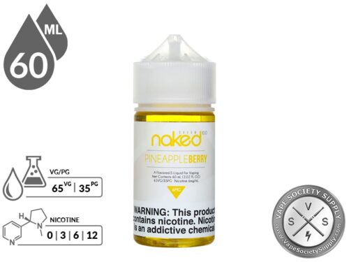 Naked 100 Cream 60ml Pineapple Berry E Juice