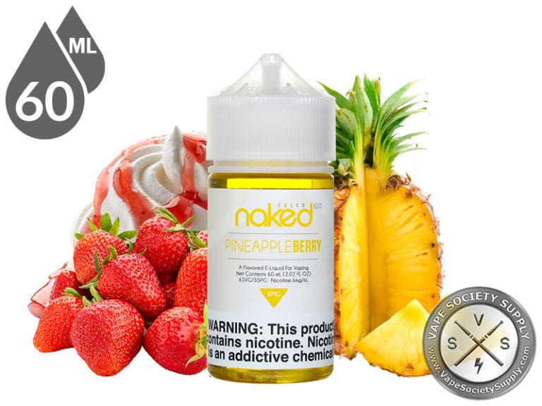 Naked 100 Cream 60ml Pineapple Berry E Liquids