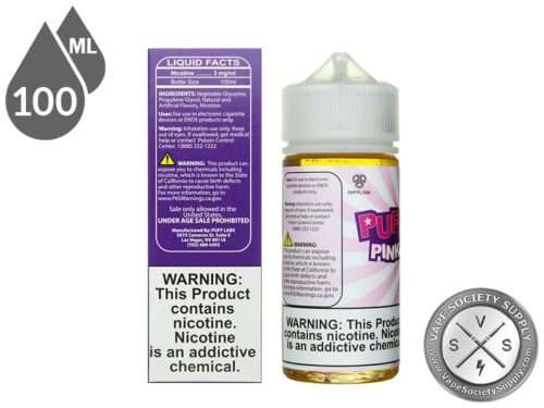 Puff Labs 100ml Pink And Whites E Juice