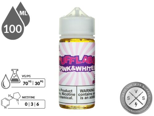 Puff Labs 100ml Pink And Whites E Liquid