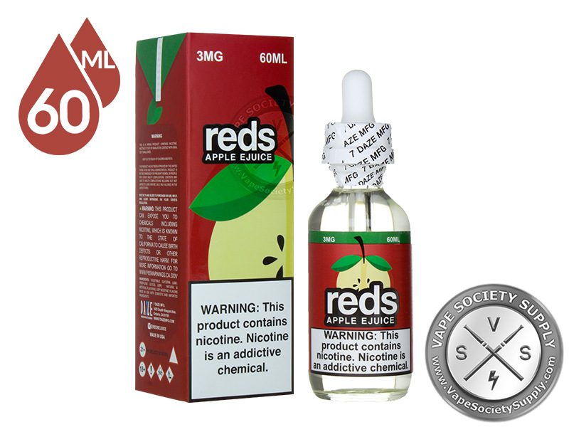 Reds Apple Ejuice by 7 Daze 60ml ⋆ VapeSocietySupply ⋆ $14.94
