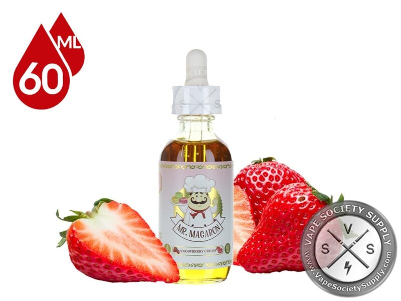 Mr. Macaron Strawberry Cream eliquid 60ml