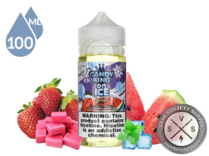 Candy King On Ice Strawberry Watermelon Bubblegum 100ml Eliquid