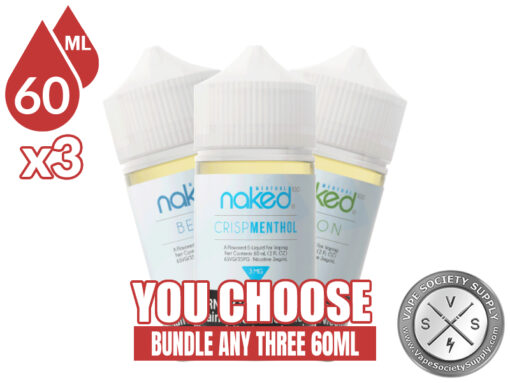 Naked 100 Menthol E-Juice Bundle 3 60ml (180ml)