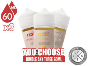 Naked 100 Tobacco E-Juice Bundle 3 60ml (180ml)