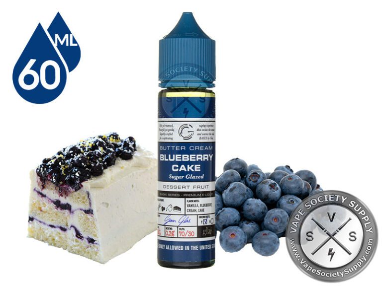 Blueberry Cake By Glas Vapor Basix Series 60ml ⋆ Vape Juice ⋆ 12.99