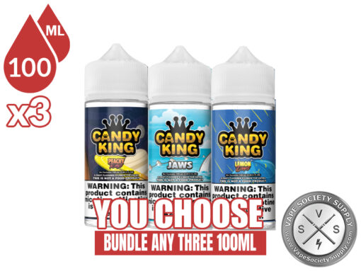 Candy King E-Juice Bundle 3x100ml (300ml) - Indulge in Three Candy-Licious Flavors