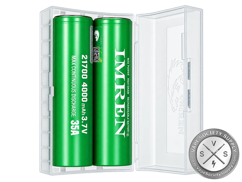 IMREN 21700 4000mAh 35A Rechargeable Batteries 2-Pack