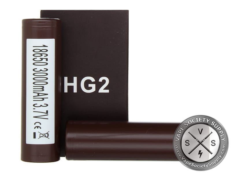 LG HG2 3000mAh 20A Flat Top 18650 INR Lithium-Ion Battery for Vaping 