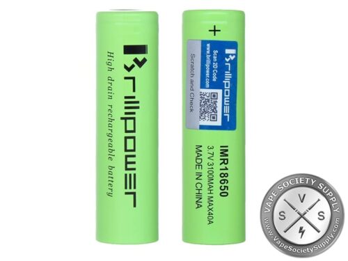 Brillipower 18650 3.7V 3100mAh 40A Lithium Ion Batteries