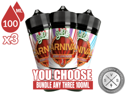 Carnival Juice Roll Upz Bundle 3 100ml (300ml)