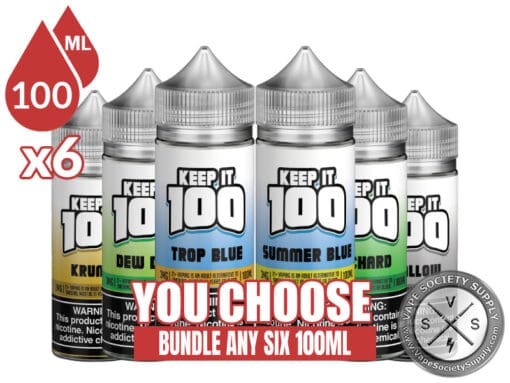 Keep IT 100 Vape Juice Bundle 6 100ml (600ml)