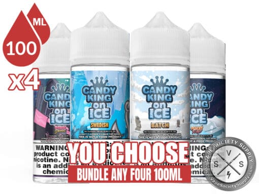 Candy King On Ice E-Juice Bundle 4 100ml (400ml)