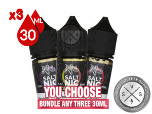 Ruthless Nicotine Salt Eliquid Bundle 90ml (3X30ml)