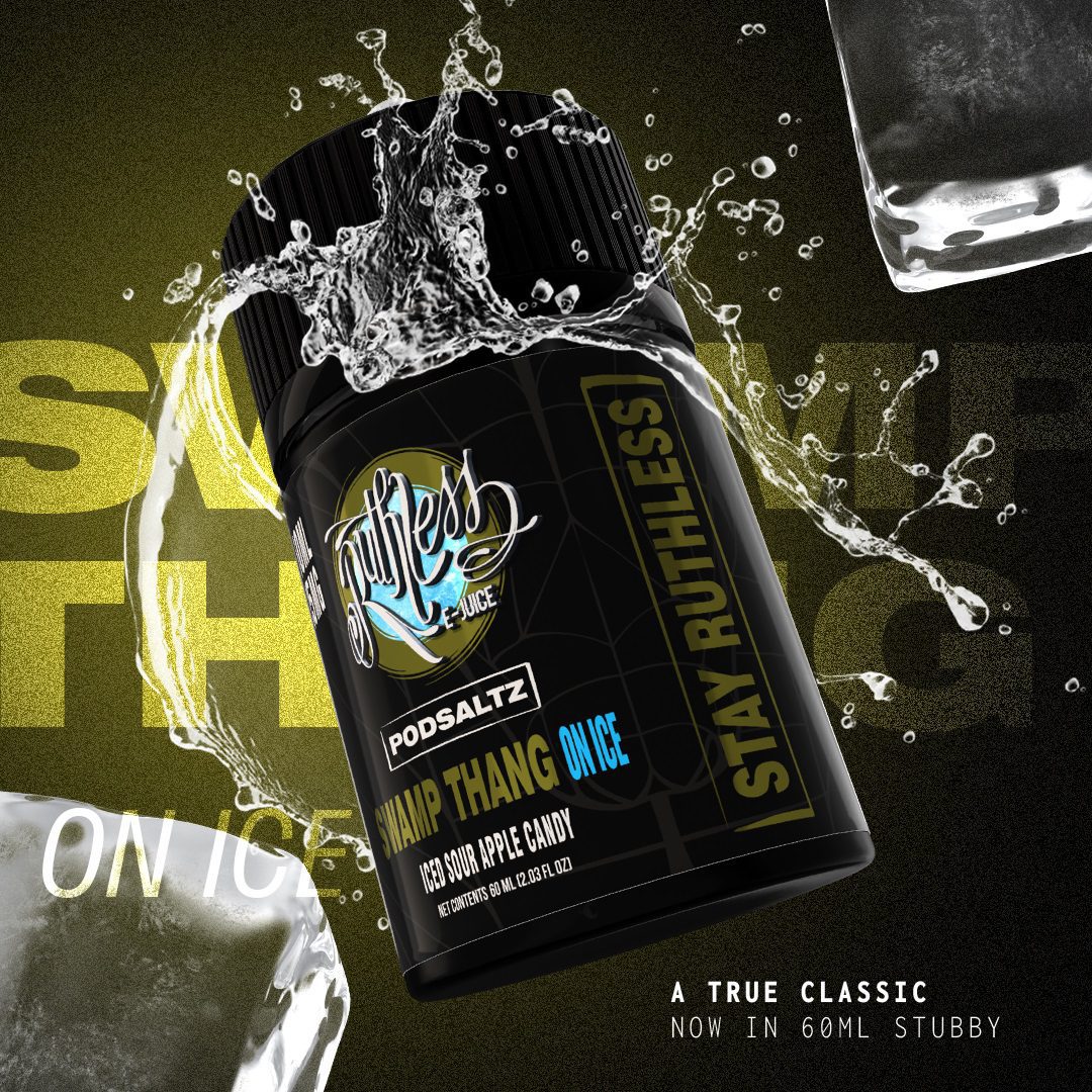 Swamp Thang on ice RUTHLESS POD SALTZ 60ml