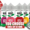 Reds Apple E-Juice By 7 Daze Bundle 6 100ml (600ml)