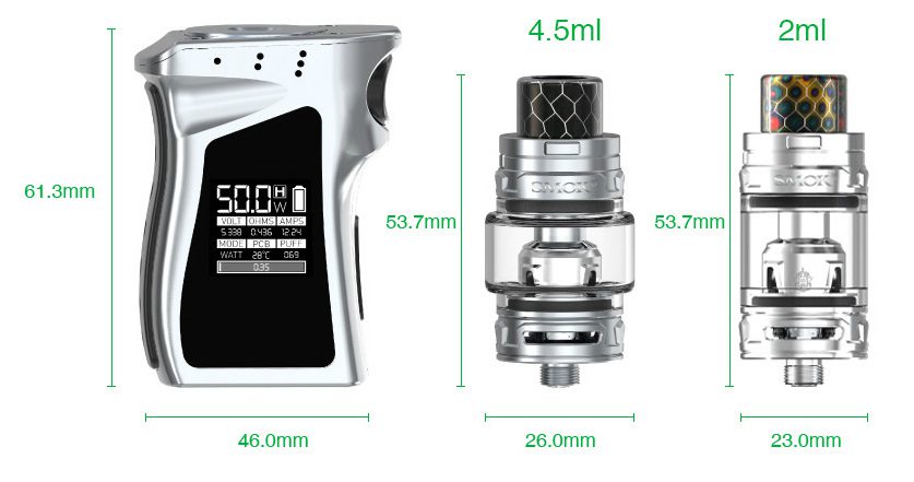 SMOK-Mag-Baby-50W-TC-Kit-with-TFV12-Baby-Prince-1600mAh