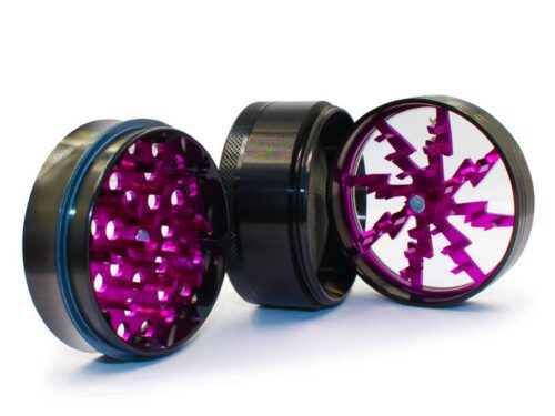 The Bolt Shredder Dry Herb Grinder purple