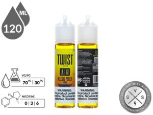 Twist 120ml Yellow Peach E Liquid