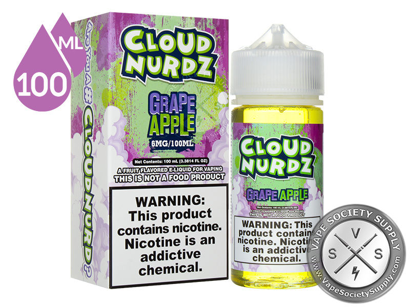 Cloud Nurdz Grape Apple 100ml | VapeSocietySupply