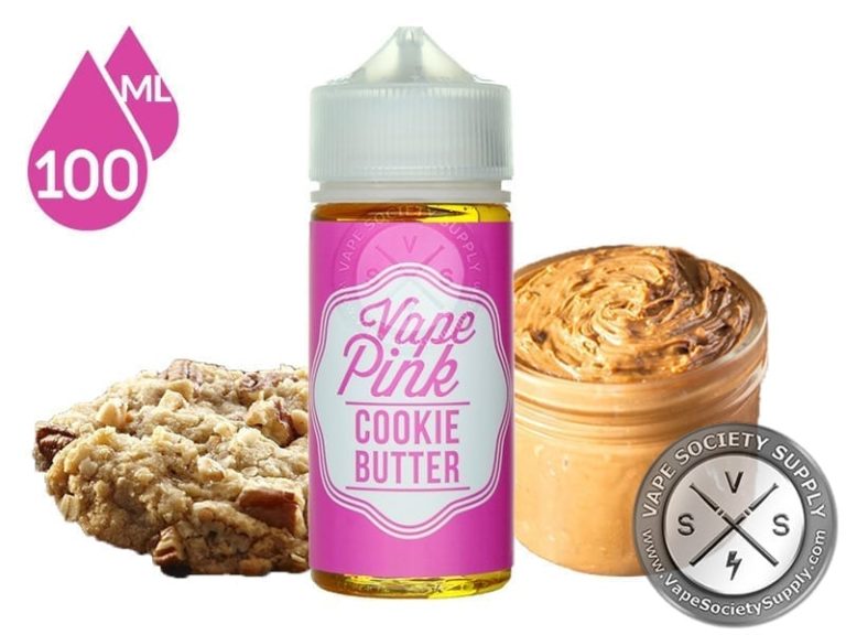 Cookie Butter Vape Pink E-Liquid 100ml - Irresistible Oatmeal Cookie Flavor