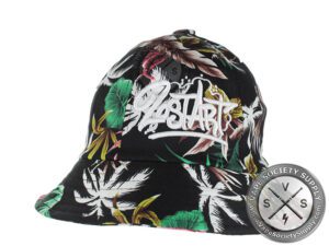 Lost Art White and Beige Floral Printed Hat