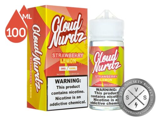 Strawberry Lemon Ejuice by Cloud Nurdz 100ml