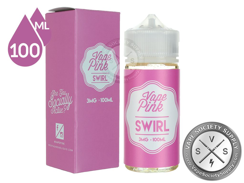 Swirl by Vape Pink Eliquid 100ml ⋆ VapeSocietySupply ⋆ $12.99