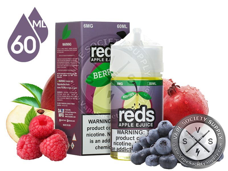 Berries Reds Apple E Juice Vape 7 Daze ⋆ 13.99