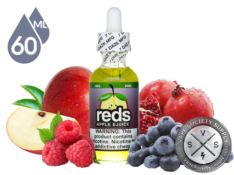 Berries Reds Apple E Juice Vape 7 Daze VapeSocietySupply