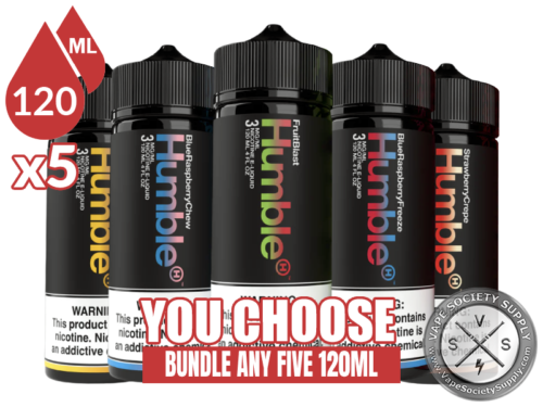 Humble Juice Co E-Liquid Bundle 5 120ml (600ml)