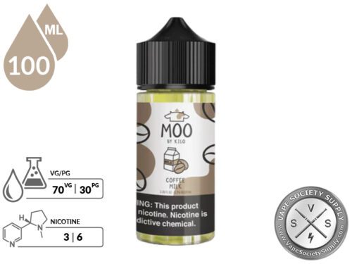 Coffee Milk By Moo E-Liquids 100ml - Image 2
