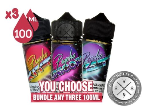 Puff Labs Psycho Bundle Eliquid 300ml (3x100ml)