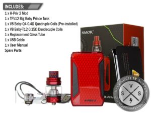 SMOK H-PRIV 2 225W & TFV12 Big Baby Prince Starter Kit