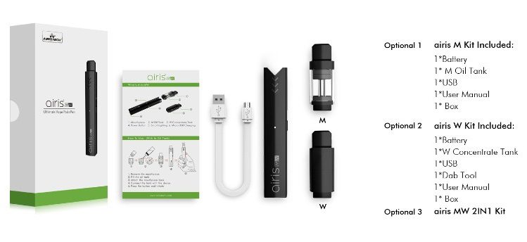 Airistech Airis MW Pod 2in1 Vape Pen full Kit