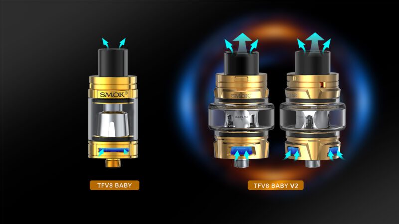 SMOK TFV8 Baby V2 Tank vs tfv8 baby