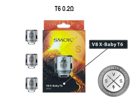 Smok TFV8 X-Baby T6 Replacement Coils - 3 Pack