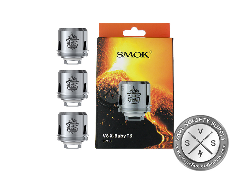 Smok TFV8 X-Baby T6 Replacement Coils - 3 Pack ⋆ $12.99 ⋆ Vape Society ...