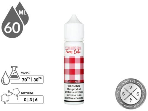 Fresh Farms 60ml Strawberry Farm Cake E Juice